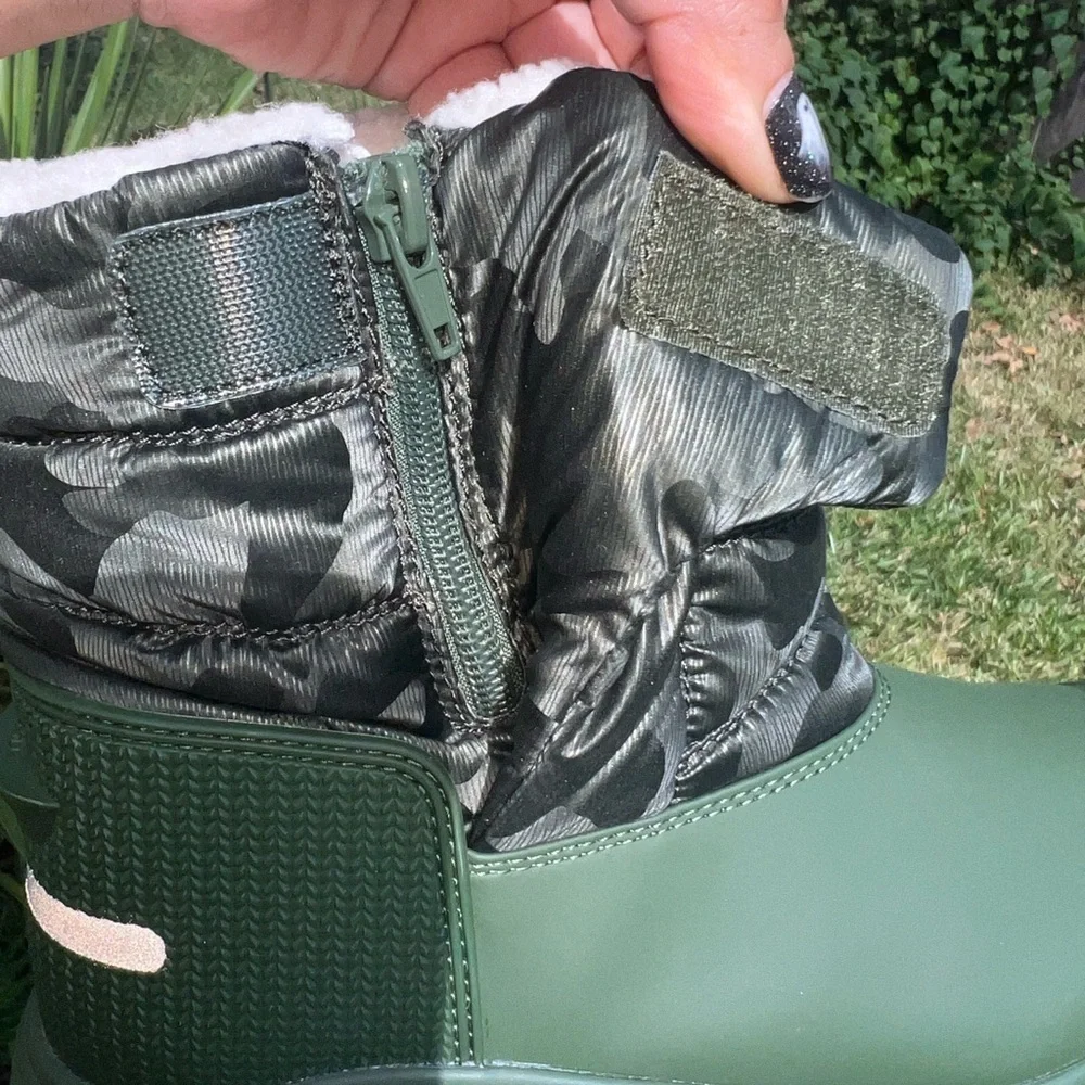 New ▶️ Hunter ◀️ Kids Intrepid Reflective Camo Snow Boot Boys 4 Girls 5